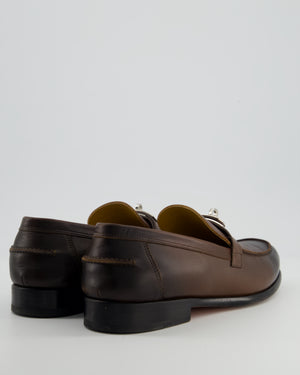 Hermès Menswear Destin Loafer in Noisette Goatskin Leather Size EU 45
