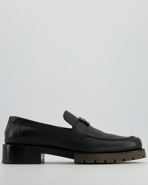 Hermès Menswear Black Gregoire Loafer Size EU 45