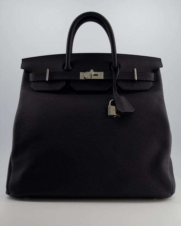 Hermès Haut à Courroies HAC 40 Bag in Caban Togo Leather with Palladium Hardware