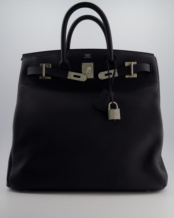 Hermès Haut à Courroies HAC 40 Bag in Caban Togo Leather with Palladium Hardware