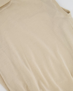 Toteme Cream Fine Merino Cocoon Turtleneck Top Size XS (UK 6)