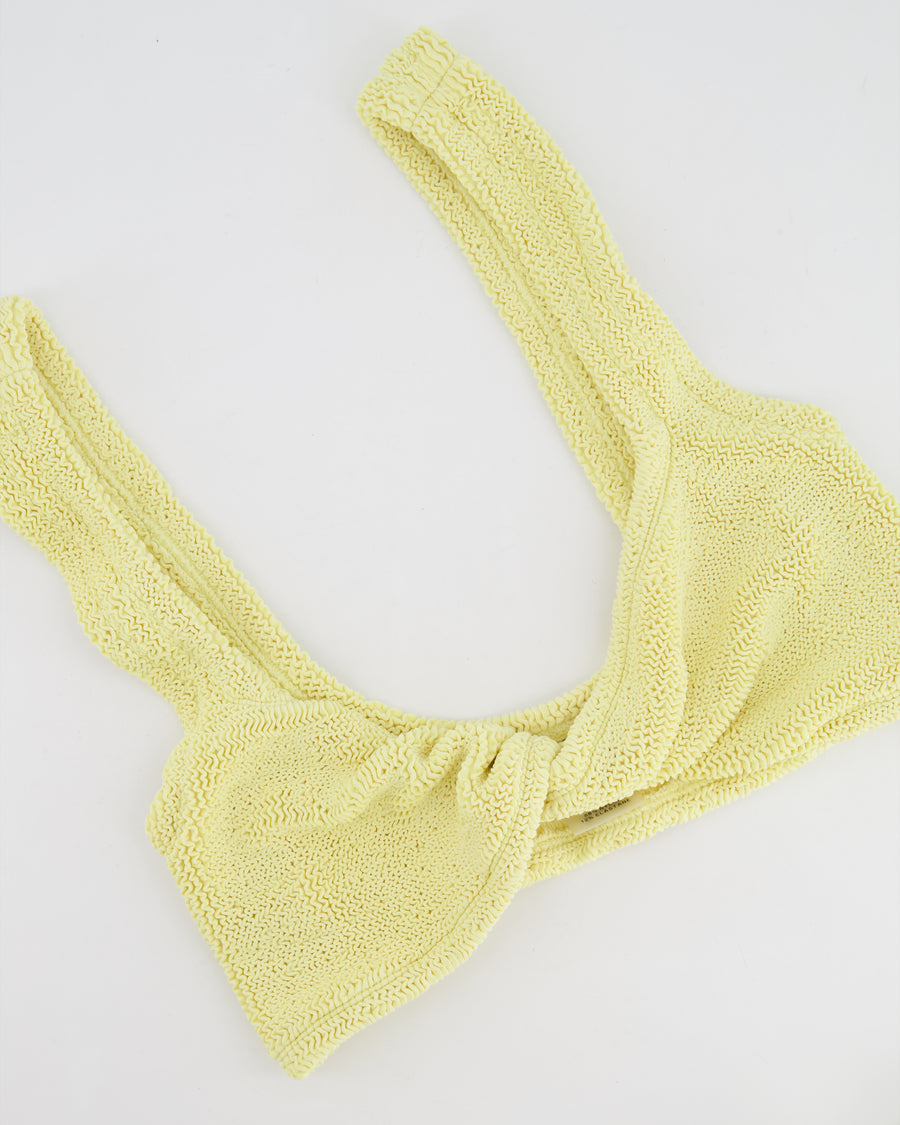 Hunza G Yellow Two Piece Juno Bikini Set Size UK 6/8 RRP £200