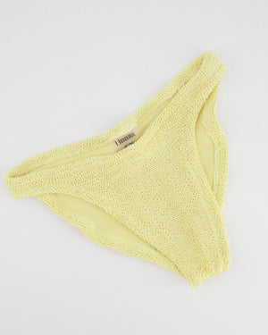 Hunza G Yellow Two Piece Juno Bikini Set Size UK 6/8 RRP £200