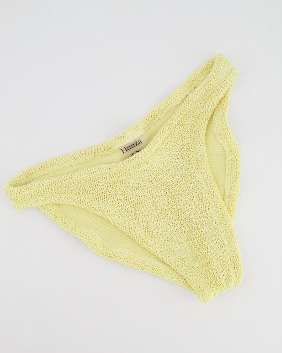 Hunza G Yellow Two Piece Juno Bikini Set Size UK 6/8 RRP £200