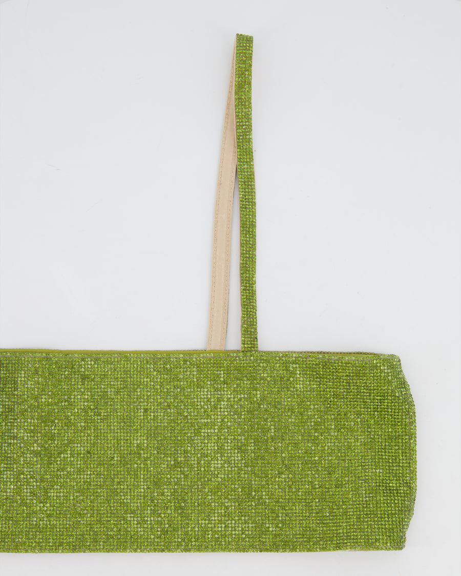 Nué Green Charlotte Top with Crystals Size S (UK 8) RRP £426