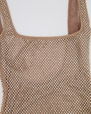 Babyboo Fashion Gold Petra Maxi Dress with Crystals Size XS (UK 6) RRP £198