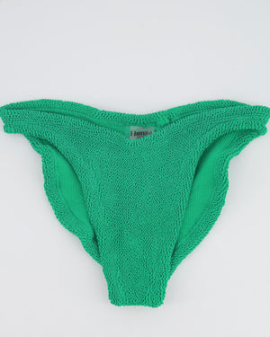 Hunza G Green Two Piece Bandeau Bikini Set One Size RRP £162