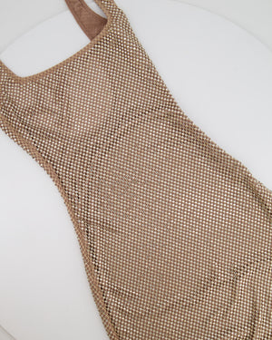 Babyboo Fashion Gold Petra Maxi Dress with Crystals Size XS (UK 6) RRP £198