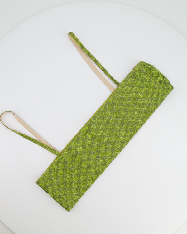Nué Green Charlotte Top with Crystals Size S (UK 8) RRP £426