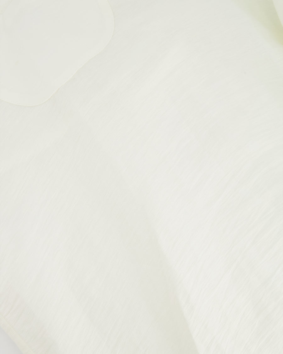 Cult Gaia White Linen Long Sleeved Rishima Cover Up Dress Size XS (UK 8) RRP £410