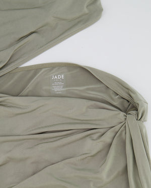 Jade Swim Grey Maxi Dress With Cut Out Detail Size Small (UK 8) RRP £261