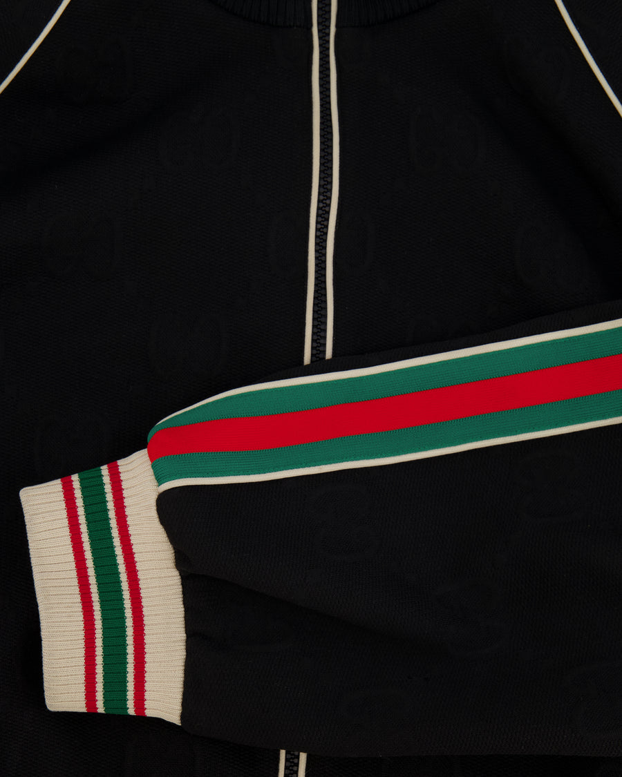 Gucci Menswear Black GG Jogger Jacket Size XXXL (UK 48) RRP £1,400