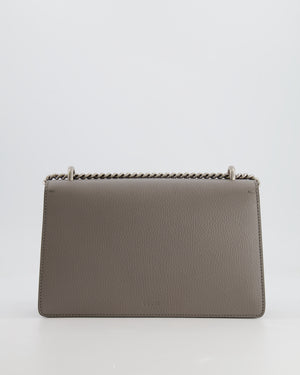 Gucci Grey Leather Medium Dionysus Shoulder Bag with Silver and Crystal Hardware RRP £2,630
