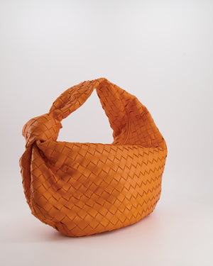 Bottega Veneta Orange Intrecciato Leather Jodie Shoulder Bag with Gold Hardware RRP £3,370