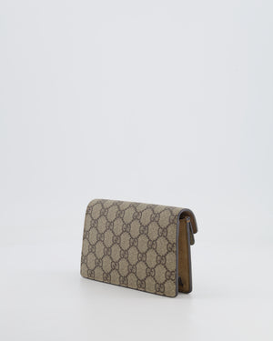 Gucci Beige GG Supreme Canvas Mini Dionysus Bag with Silver Hardware RRP £835