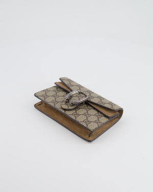 Gucci Beige GG Supreme Canvas Mini Dionysus Bag with Silver Hardware RRP £835