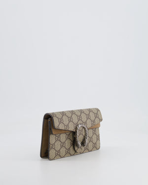 Gucci Beige GG Supreme Canvas Mini Dionysus Bag with Silver Hardware RRP £835