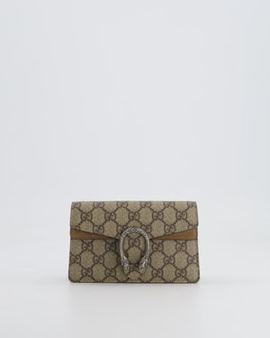 Gucci Beige GG Supreme Canvas Mini Dionysus Bag with Silver Hardware RRP £835
