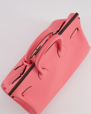 Hermès Birkin 25 Retourne Bag in Rose Azalee Swift Leather with Palladium Hardware