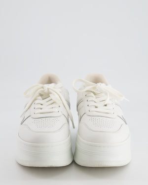 Celine White Block Platform Sneakers with Logo Detail Size EU 38 RRP £740