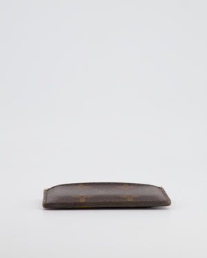 Louis Vuitton Brown Monogram Canvas Cardholder with Yellow Interior