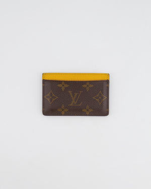 Louis Vuitton Brown Monogram Canvas Cardholder with Yellow Interior
