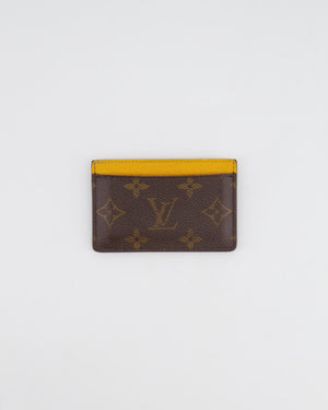 Louis Vuitton Brown Monogram Canvas Cardholder with Yellow Interior