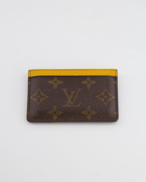 Louis Vuitton Brown Monogram Canvas Cardholder with Yellow Interior