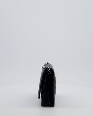 Chanel Black Wallet on Chain Bag in Caviar Leather with Silver Hardware
