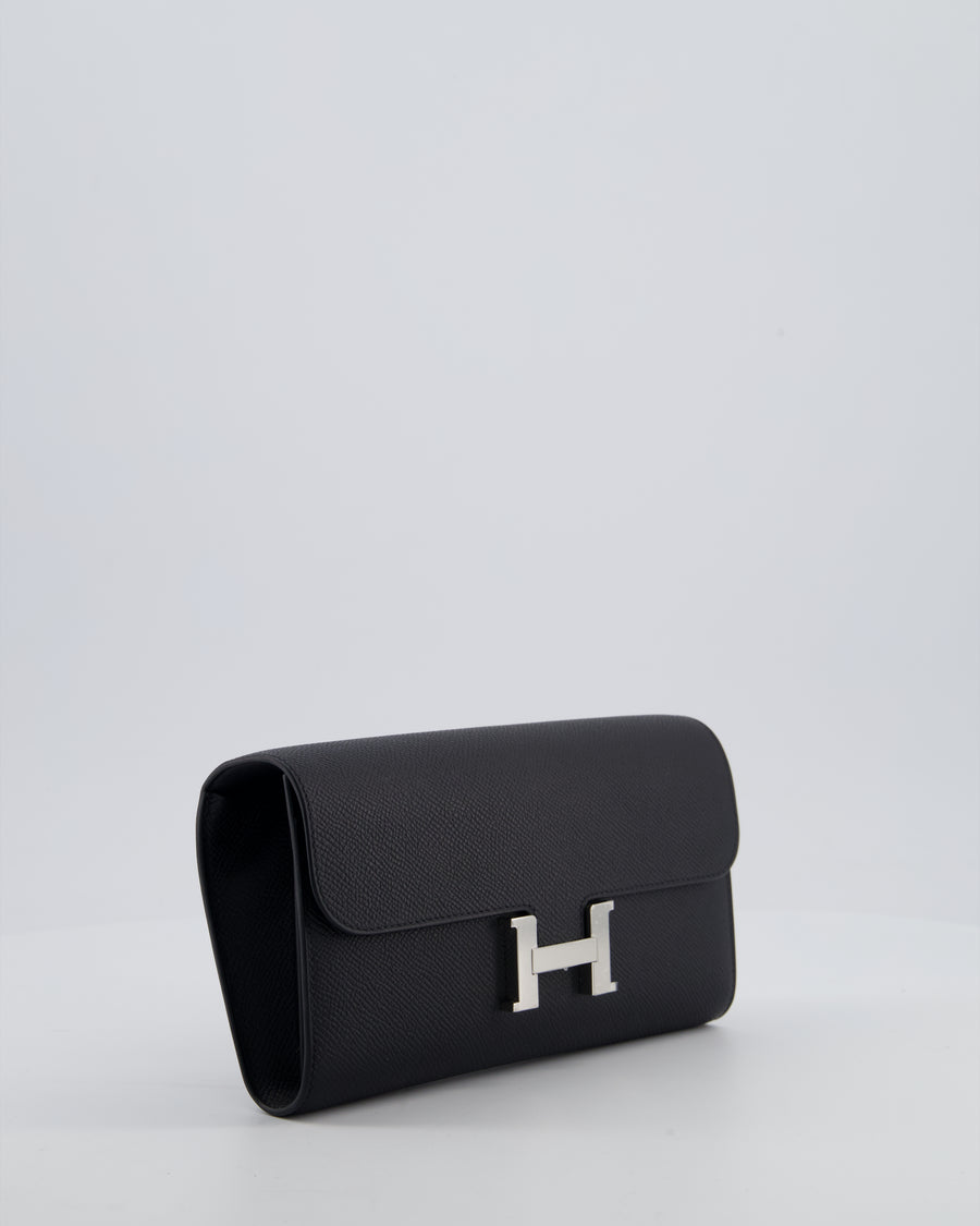 Hermès Constance To Go Bag in Noir Epsom Leather with Palladium Hardware