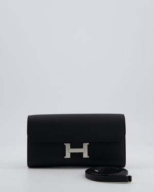 Hermès Constance To Go Bag in Noir Epsom Leather with Palladium Hardware