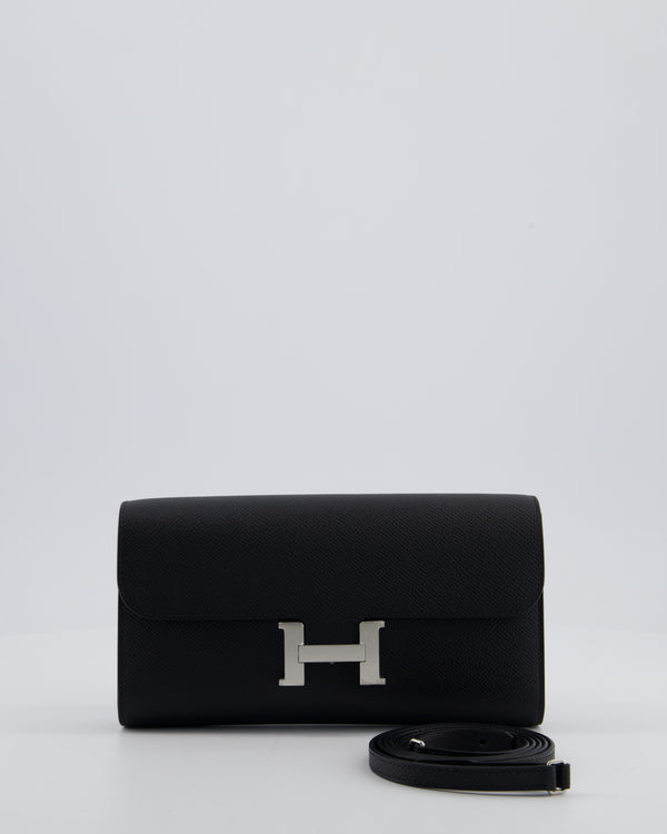 Hermès Constance To Go Bag in Noir Epsom Leather with Palladium Hardware