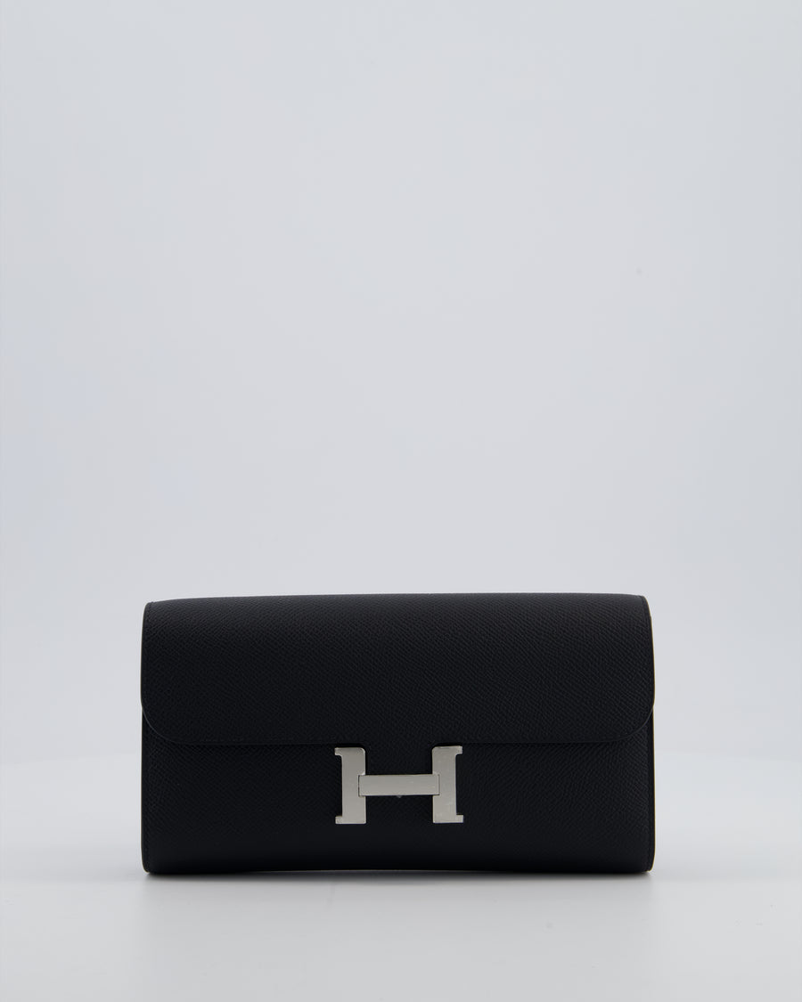 Hermès Constance To Go Bag in Noir Epsom Leather with Palladium Hardware