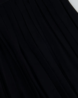 Chanel Vintage Black Silk Long Skirt with Tulle Size FR 40 (UK 12)