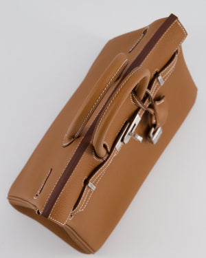 *RARE* Hermès Birkin 25 Retourne Bag in Gold Togo Leather with Brushed Palladium Hardware