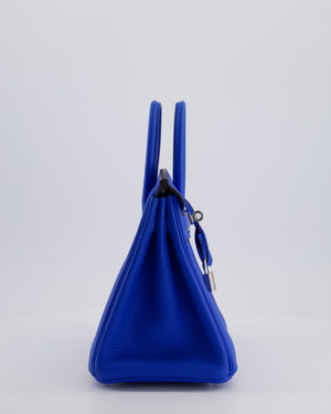 Hermès Birkin 25 Retourne Bag in Bleu Hydra Togo Leather with Palladium Hardware