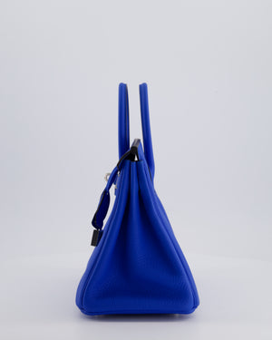Hermès Birkin 25 Retourne Bag in Bleu Hydra Togo Leather with Palladium Hardware
