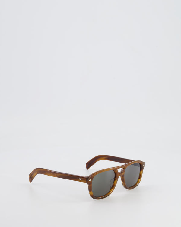 Loro Piana Brown Acetate Roadster Sunglasses RRP £765
