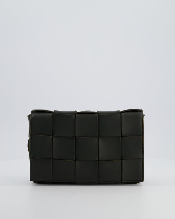 Bottega Veneta Khaki Green Small Cassette Intrecciato Leather Bag RRP £1,970