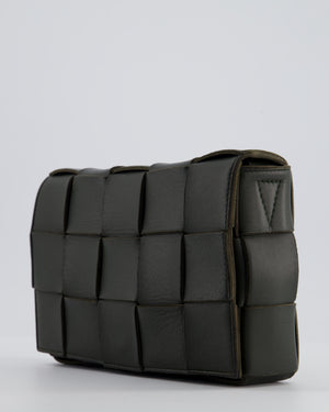 Bottega Veneta Khaki Green Small Cassette Intrecciato Leather Bag RRP £1,970