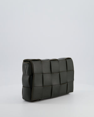 Bottega Veneta Khaki Green Small Cassette Intrecciato Leather Bag RRP £1,970