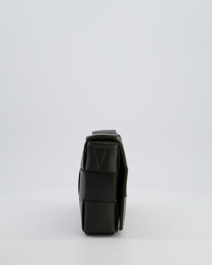 Bottega Veneta Khaki Green Small Cassette Intrecciato Leather Bag RRP £1,970