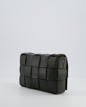 Bottega Veneta Khaki Green Small Cassette Intrecciato Leather Bag RRP £1,970