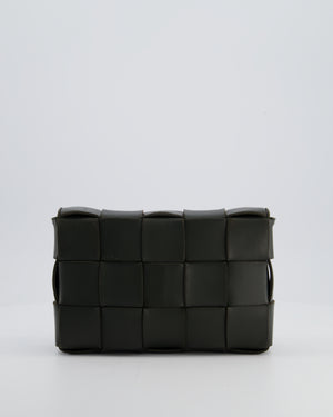 Bottega Veneta Khaki Green Small Cassette Intrecciato Leather Bag RRP £1,970