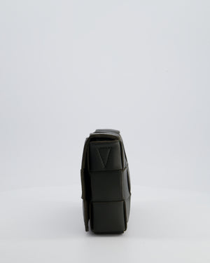 Bottega Veneta Khaki Green Small Cassette Intrecciato Leather Bag RRP £1,970