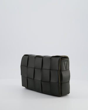 Bottega Veneta Khaki Green Small Cassette Intrecciato Leather Bag RRP £1,970
