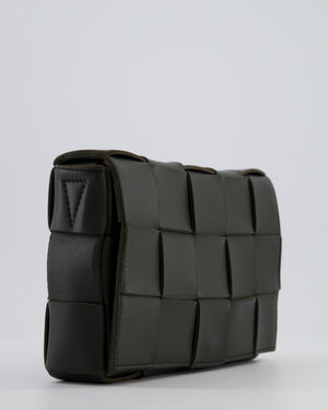 Bottega Veneta Khaki Green Small Cassette Intrecciato Leather Bag RRP £1,970