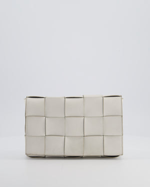 Bottega Veneta Off White Small Cassette Intrecciato Leather Bag RRP £1,970