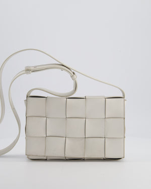 Bottega Veneta Off White Small Cassette Intrecciato Leather Bag RRP £1,970