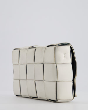 Bottega Veneta Off White Small Cassette Intrecciato Leather Bag RRP £1,970